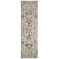 thumbnail image 2 of SAFAVIEH Classic Vintage Dimitri Floral Bordered Polyester Runner Rug, Grey/Turquoise, 2'3" x 8', 2 of 9