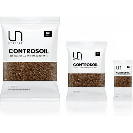 Ultum Nature Systems Controsoil - Aquarium Substrate Soil Porous Gravel for Natural Aquatic Freshwater Planted Fish Tank, Brown Extra Fine, 3 Liters