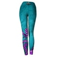 thumbnail image 4 of Sea Fear Turquoise Octopus Active Legging for Women (X-Small), 4 of 5