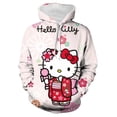 thumbnail image 2 of Veste à Capuche Vintage 3D Imprimée Hello Kitty pour Femmes à Manches Longues avec Poches Style de Rue Printanier Vêtements d'Extérieur Esthétique Y2K HOEMLIN, 2 of 7