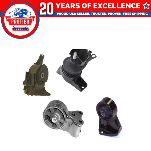 Motor & Trans Mount 4PCS Compatible for 2003-2006 Hyundai Tiburon 2.7L 6spd Manual Trans