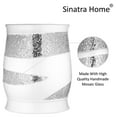 thumbnail image 5 of Zahari Home Sinatra Waste Basket Decorative Beautiful Designs Bathroom Bedroom Living Room Decor, White, 5 of 12