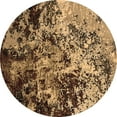thumbnail image 1 of Ahgly Company Indoor Round Oriental Brown Industrial Area Rugs, 8' Round, 1 of 4