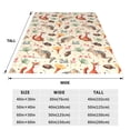 thumbnail image 3 of Salouo Autumn Forest Animals Print Bed Blankets,Flannel Blanket Comfortable Air Conditioning Blanket Lightweight Blanket for Sofa Bed Travel & Couch -40"x30", 3 of 8