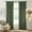 Forest Green, variant on Olive Green 100% Blackout Linen Curtains 84 inches Long, Luxury Thermal Insulated Room Darkening Drapes for Living Room/Bedroom/Sliding Doors, Back Tab&Rod Pocket, W52xL84, 2 Panels