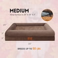 thumbnail image 6 of SheSpire Dog Beds for Medium Dogs, Orthopedic Dog Bed, Washable Dog Bed with [Removable Bolster], Waterproof Dog Bed with Nonskid Bottom, Doggy Bed, Medium Dog Bed, 6 of 6