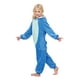 thumbnail image 1 of Pijama de peluche para niños, disfraz de animal para Halloween, 6 años, azul, 1 of 4