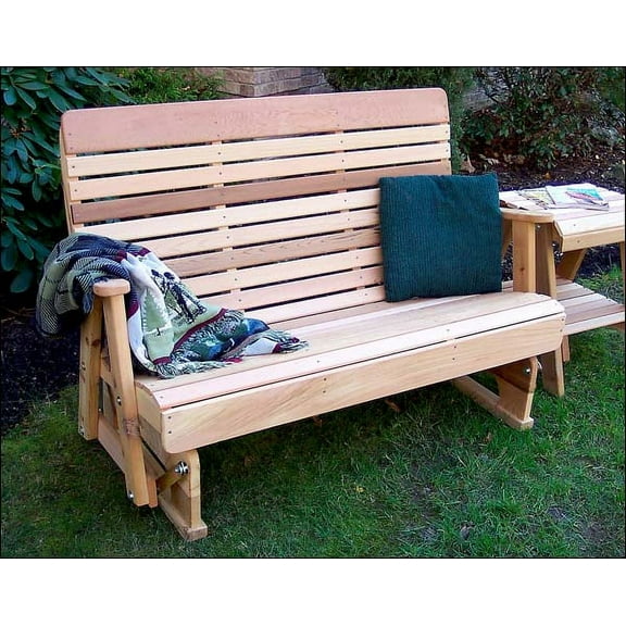 4' Red Cedar Royal Highback Glider