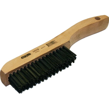 

Osborn International 54019SP Shoe Handle Stainless Steel Wire Scratch Brush 0.012 Fill Diameter 5-1/4 Brush Area Length 1-1/8 Width 10 Overall Length