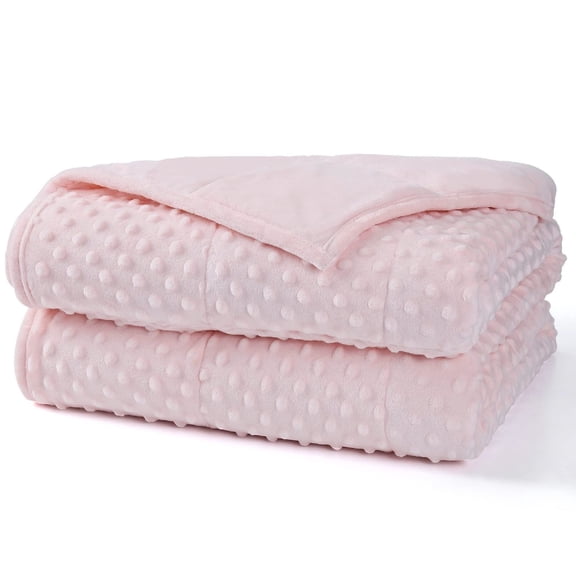 Weighted Blanket (60"x80",20lbs Queen Size - Pink), Weighted Blankets for Adults, Breathable Soft and Comfort
