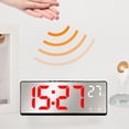 thumbnail image 3 of GUOOL Digital Alarm Clock Battery Powered or USB Adjustable Brightness 12H 24H Desktop Red Light, 3 of 9