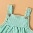 thumbnail image 5 of Infant Baby Boys Girls Newborn Baby Cotton Romper Outfits Suit Toddler Kids Jumpsuit Green 3-6 Months, 5 of 7