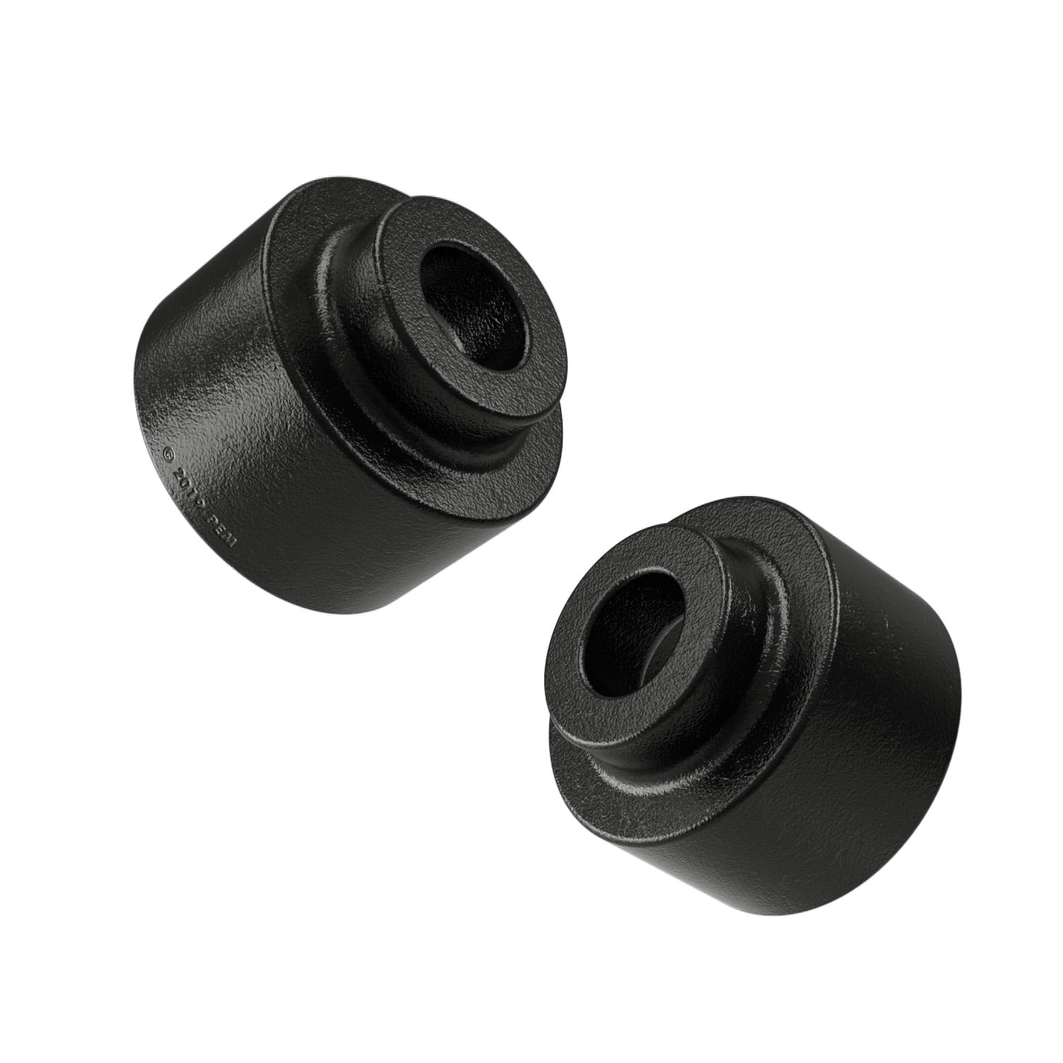 Rear Lower Leveling Kit - 2 inch Lift - Compatible with Chevy GMC 2007-2013 Avalanche, 2007-2014 Suburban, 2007-2016 Tahoe, 2007-2014 Yukon - Steel Block Black Spacer