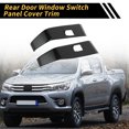 thumbnail image 3 of Unique Bargains 1 Set Rear Door Window Switch Panel Cover Trim for Toyota Tacoma 2016-2023 Master Power Window Switch Cover Trim Carbon Fiber Pattern ABS Black, 3 of 6