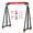 Black/Red with Accessories, variant on Shininglove Adjustable I-Beam Crane, 1 Ton (2200 lbs) Capacity, 12-Position Height 97"-141", Portable Hoist for Workshop, Garage, Factory, Warehouse, Auto Repair
