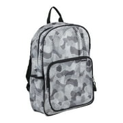 Eastsport Unisex Spirit Mesh Backpack, Grey Cartoon Camouflage Print