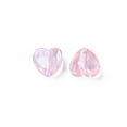 thumbnail image 2 of 200 pc Transparent Acrylic Beads AB color Plated Heart Pearl Pink 7.5x8x3mm Hole: 1.8mm Acrylic, 2 of 7