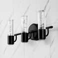 thumbnail image 3 of JONATHAN Y Bolha 18" 3-Light Minimalist Modern Bubble Acrylic/Iron Integrated LED Vanity Light, Black, 3 of 9