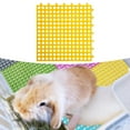 thumbnail image 6 of FITYLE Rabbit Feet Pad Bunny Resting Mat with Hole Washable Durable 30x30cm for Kitten Puppy Leak Water Design Small Animal Cage Mat yellow, 6 of 9
