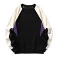 thumbnail image 1 of GigrtiJin Chandail en Molleton pour Hommes Grande Taille Col Rond Manches Longues Mode Confortable Pull, 1 of 1