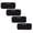 Black, variant on Maxxima 3 Grounded Multi Outlet Adaptor Wall Plug (Pack of 4)
