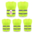 thumbnail image 1 of Paquete de 5 chalecos de seguridad KLMN-Safety Reflective Hi-Vis amarillos, 1 of 7