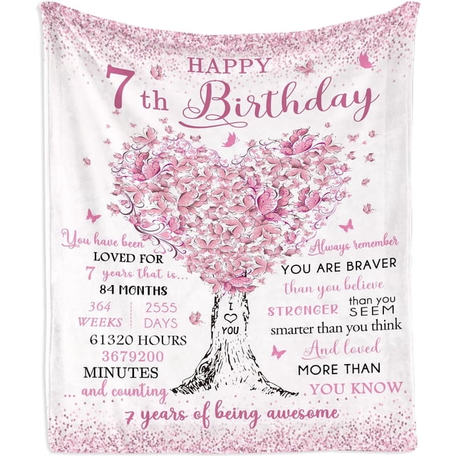 LHSHID 8 Year Old Girl Birthday Gift Blanket Gifts for 8 Year Old Girls 8 Year Old Girl Gifts Birthday Gifts for 8 Year Old Girl 8th Birthday Gifts for Girl Best Party Gift Ideas for Age 8 50x60in
