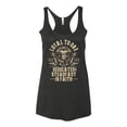 thumbnail image 2 of Wild Bobby Loyal To One Dedicated Steadfast In Faith | Religious Bible Verse John 14:6 Inspirational/Christian Women Tri-Blend Racerback Tank Top, Vintage Black, Small, 2 of 6