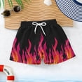 thumbnail image 4 of ITSAME Kids Boys Swim Bottoms, Elastic Waist Quick-Dry with Pocket Casual Fashionable Holiday Beach Shorts Hot Pink 8-9T, 4 of 8
