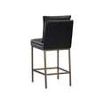 thumbnail image 5 of Home Square Paige 26" Modern Counter Stool in Black/Antique Brass - Set of 3, 5 of 8