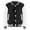 Black, variant on Kids Boys Plain Jacket Varsity Baseball Retro Coats Track Top Outwear Orange 5-6