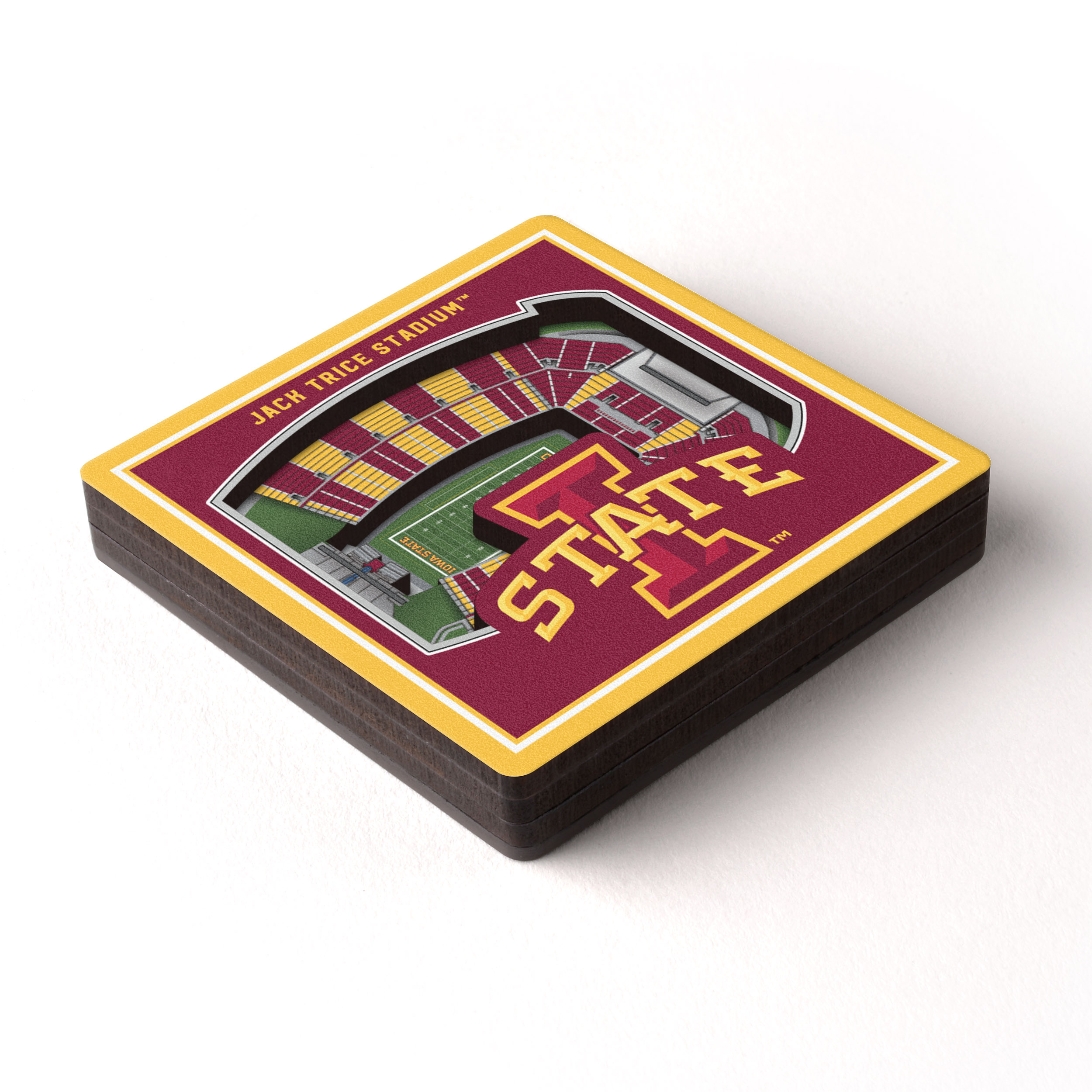 YouTheFan NCAA Iowa State Cylcones 3D STADIUMVIEW MAGNET