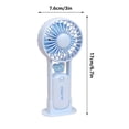 thumbnail image 2 of SIYTUAU Handheld Fan Mini Portable Rechargeable Cartoon Design Plastic For Women Travel Makeup Outdoor Indoor Use, 2 of 7