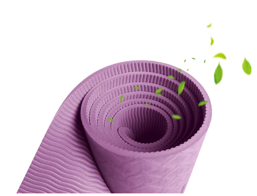 Yoga Mat, TPE Material - Textured Non Slip Surface and Optimal Cushioning 72"x 26" Thickness 1/4"