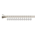 thumbnail image 3 of Utopia Alley Shower Hooks - Shower Curtain Rings for Bathroom - Rust Resistant Shower Curtain Hooks for Shower Curtain or Liner - Shower Curtain Rings with Crystal Design - Set of 12, Brushed Nickel, 3 of 9