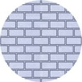 thumbnail image 1 of Ahgly Company Machine Washable Indoor Round Transitional Lavender Blue Area Rugs, 6' Round, 1 of 7