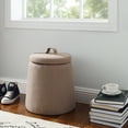 thumbnail image 2 of Linon Mccormack Storage Ottoman, Gray, 2 of 7