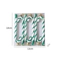 thumbnail image 2 of Xinhuaya 6 Pack of Glitter Christmas Plastic Candy Cane Christmas Tree Hanging Ornaments for Holiday Party Decoration Favors, 2 of 3