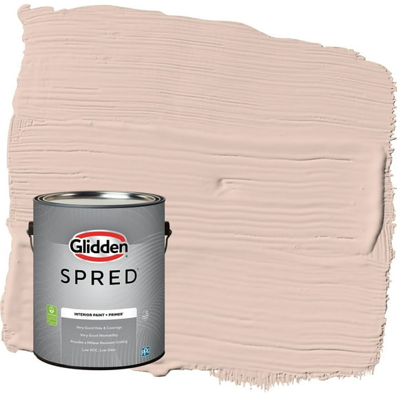 Glidden Spred Sultan Sand / Orange Eggshell Interior Paint with Primer, 1 Gallon