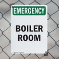 thumbnail image 5 of (2 Pack) Boiler Room OSHA Emergency Sign 10 Inch X 14 Inch Indoor / Outdoor Rust-Free Aluminum Metal Signs for Workplace, Workshop, and Construction Site, Made in the USA, 5 of 8