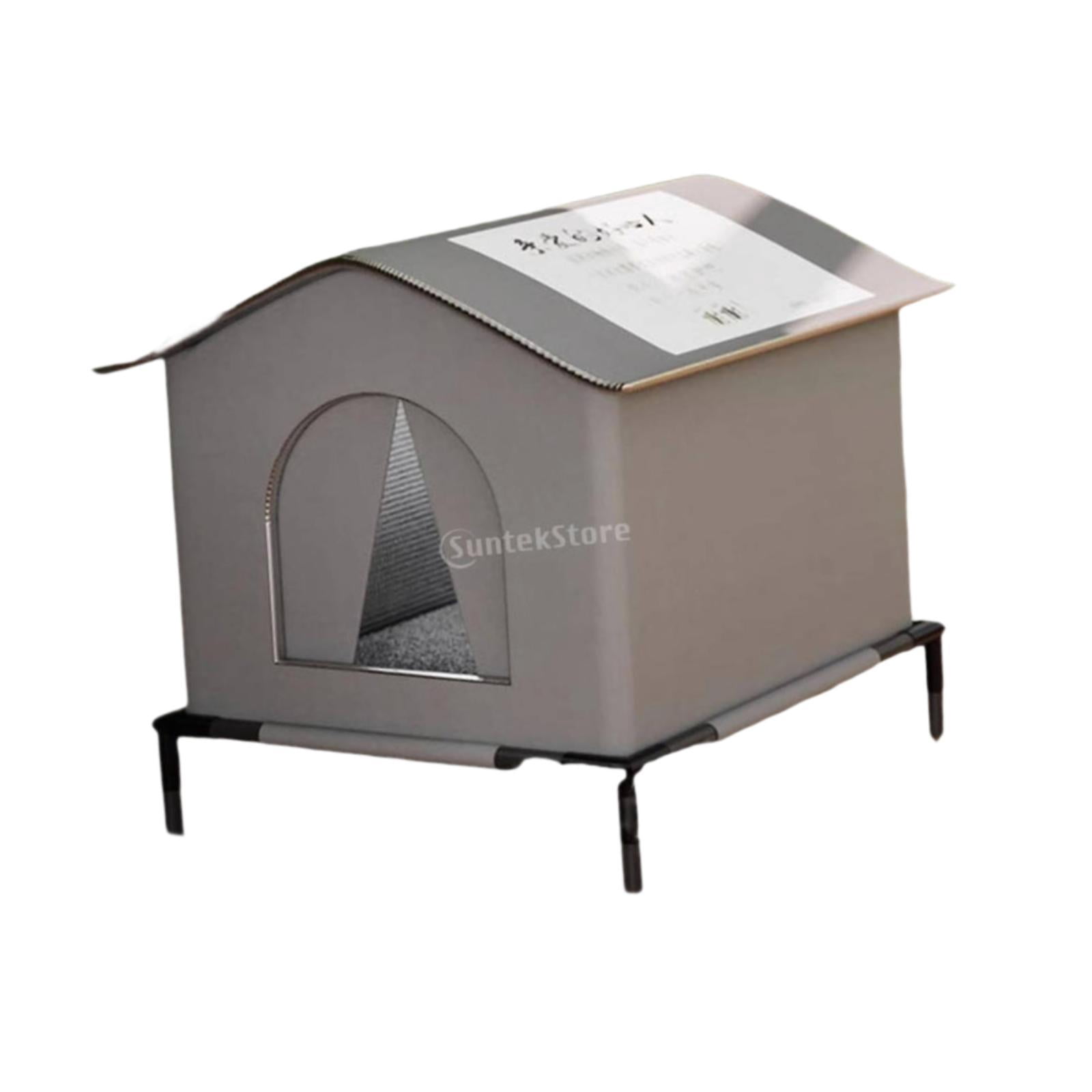 Dualoai Cat House for Outdoor Cats Dog Bed Pet Tent for Barn Cat Shelter for Outside