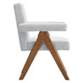 thumbnail image 5 of Modway Lyra 19" Heathered Fabric Dining Chair in Light Gray (Set of 2), 5 of 10