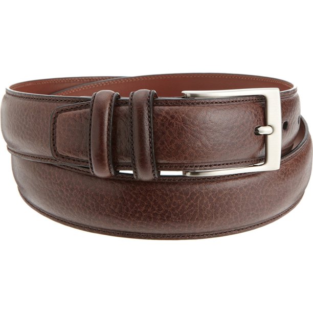Perry Ellis Cinturón de cuero para hombre, Marrón, 48 Perry Ellis Medio