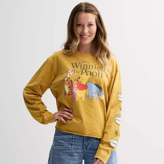 Women Disney's Winnie The Pooh Juniors' Graphic Skimmer Tee