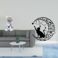 thumbnail image 2 of Escultura De Astronauta Nórdico Y Gato Negro, Adorno De Pared De Metal Para Estantería, Entrada, Sala De Estar, Decoración Del Hogar, Regalos Para Amantes De Los Gatos., 2 of 8