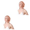 thumbnail image 4 of maskred Breathable Silk Night Cap - Embrace Refreshing And Hygienic Sleep Experience And Skin Friendly Silk Night Sleep Cap Rubber Red One size fits all 2PCS, 4 of 6