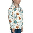 thumbnail image 3 of Uemuo Various Turtle Pattern Hooded Sweatshirt for Youth Pullover with Kangaroo Pocket Trendy youth sweatshirt Casual Hoodie for Boys and Girls-Large, 3 of 6