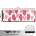 thumbnail image 5 of Kitchen Rugs Sets Of 2,Strawberry Plants Fruit Heart White Pattern Anti Fatigue Kitchen Mat Rugs Non Slip Washable,Decorative Kitchen Floor Mats for Kitchen,Sink,Laundry,17"x47"+17"x47", 5 of 5