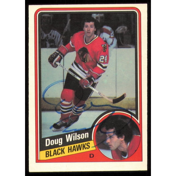 Doug Wilson Autographed 1984-85 O-Pee-Chee Card #48 Chicago Blackhawks SKU #254949