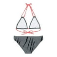thumbnail image 2 of Effete Feline Claw Marks Scratch Strappy Bikini Set (AOP), 2 of 9